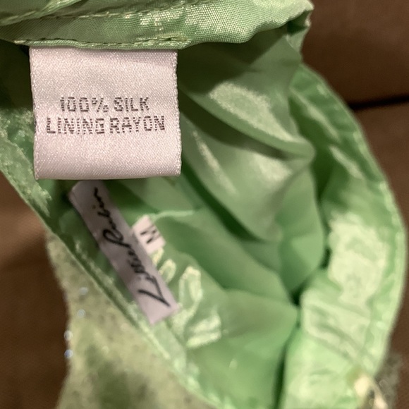 Lillie Rubin lime green Sequin skirt - Picture 5 of 8